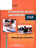 Evaluacion de los aprendizajes