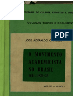 O Movimento Academicista No Brasil 1641