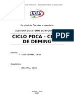 Ciclo PDCA - Deming