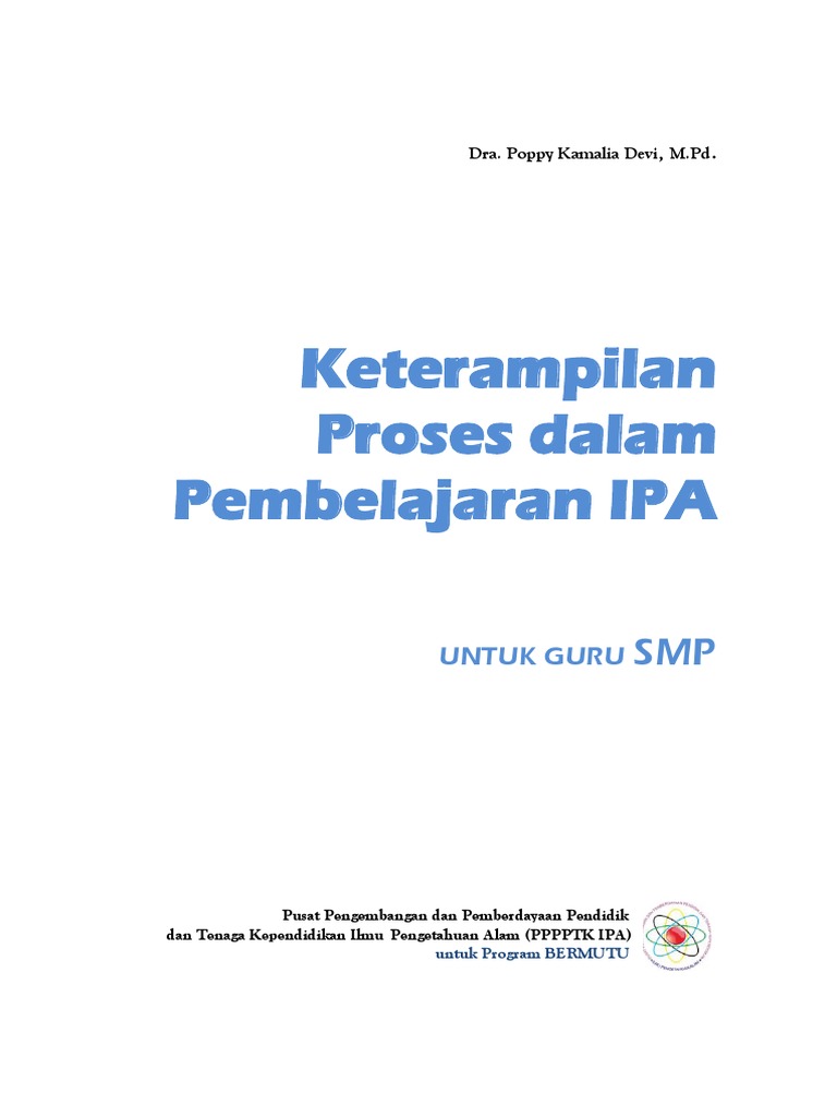 Keterampilan Proses Dalam Pembelajaran Ipa Pdf