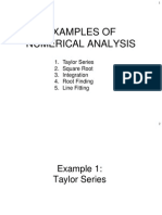 Numerical Analysis Examples