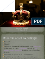 Monarhia Absoluta Caracteristici