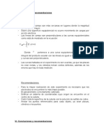 VIVI. Conclusiones y recomendaciones  	Conclusiones: 	Las líneas de campo son más cercanas en lugares donde la magnitud del campo es mayor. 	Sobre una superficie equipotencial no ocurre movimiento de cargas por acción eléctrica. 	Las líneas de campo son perpendiculares a las curvas equipotenciales como está de mostrado en la ecuación: V_AB=-∫_(r ̅_((a)))^(r ̅_((b)))▒〖E ̅∙dr ̅=0〗 Donde r ̅  pertenece a una curva equipotencial, y dado que la integral del producto escalar con las líneas es igual a cero, dichas líneas y curvas son perpendiculares. 	Las curvas halladas en el experimento no son exactas, ya que las placas no eran rectas, y los cilindros tenían ciertos defectos, además de los errores que hay en toda medición. 	   Recomendaciones: 	Para la mayor realización de este experimento es necesario que los electrodos se encuentren lo más limpio posible. 	El galvanómetro correctamente calibrado. 	Graficar un sistema de coordenadas cuyo origen se encuentre en el centro de la cubeta. 	Cubr