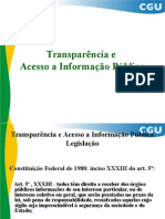 Transparencia e Acesso A Informação Publica