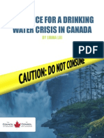 On Notice For A Drinking Water Crisis in Canada