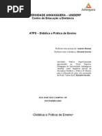 ATPS - Didática e Ensino de Aprendizagem Envio