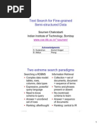 Text Search For Fine-Grained Semi-Structured Data: Soumen Chakrabarti Indian Institute of Technology, Bombay