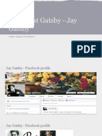 The Great Gatsby - Jay Gatsby: Nome: Janaely Silva Pereira