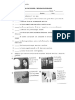 Evaluación de Ciencias Naturales Fuerza y Mov