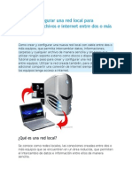 Crear y Configurar Una Red Local Para Compartir Archivos e Internet Entre Dos o Más Equipos