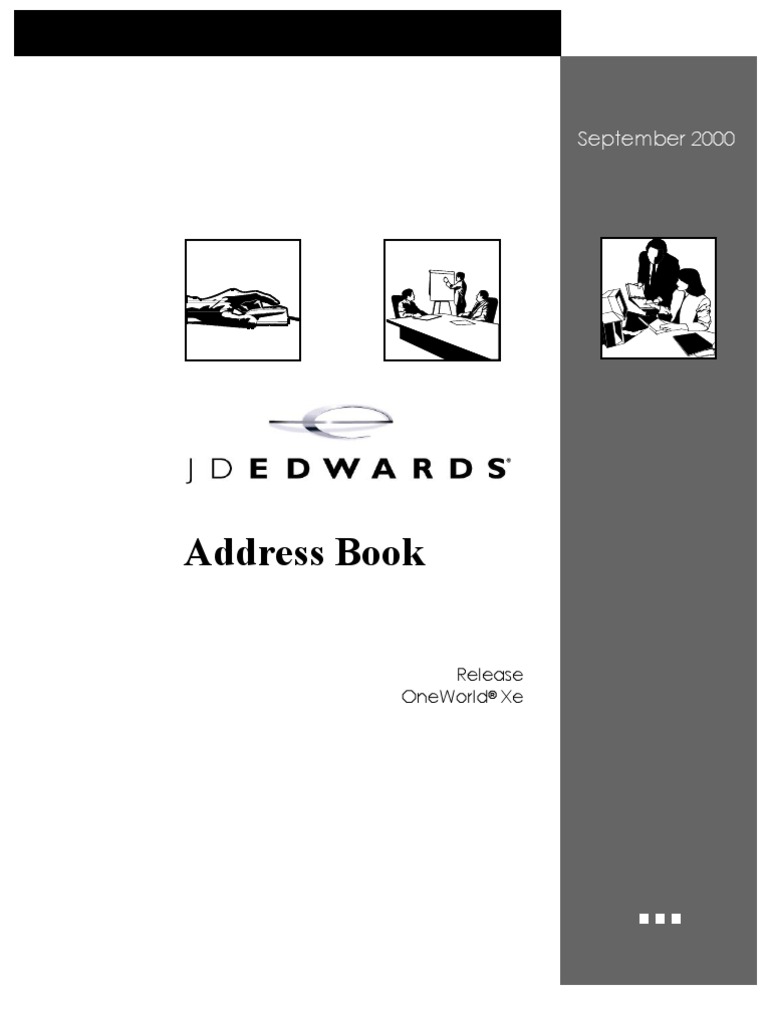 JD Edwards Address Book PDF Identifier Invoice