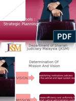 Planning Tools: Strategic Planning: Department of Shariah Judiciary Malaysia (JKSM)