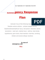 Emergency Response Plan: in Case of Emergency Call