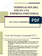 Determinacion Del Costo en Una Empresa Industrial