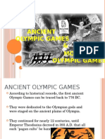 Ancient Olympic Games and Modern Olympic Games