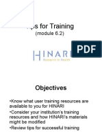 Module 6 2 Training Users On HINARI English 2011 04