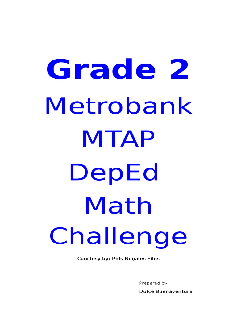 math sheet 5 grade Mtap Grade Reviewer  2  Fraction (Mathematics)