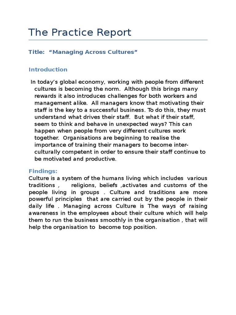 The Practice Report | PDF | Career & Growth