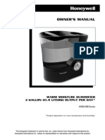 Owner'S Manual: Warm Moisture Humidifier 3 Gallon (11.4 Liters) Output Per Day