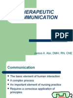 Therapeutic Communication