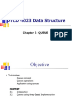 DTCD 4023 Data Structure: Chapter 3: QUEUE