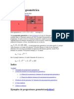 Progresión Geométrica