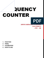 Frequency Counter: Arvin Abdillah Syaddad 1341160011 JTD - 2B