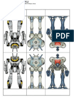 Paper Miniatures - Paz063 - Robotech Massive Mechs - Cardstock Boardgame D&D d20 WHQ HQ