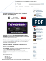 Activar Productos Autodesk 2015 Keygen X-FORCE (32 - 64 Bits) Full - PROGRAMAS WEB FULL PDF