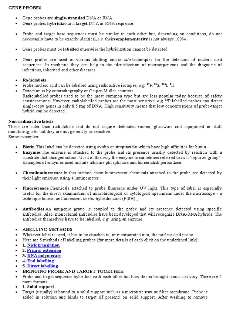 Nick Translation Primer Extension RNA Polymerase End Labelling Direct