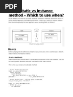 ABAP Static Vs Instance Method - Which To Use When