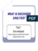 What Is Discourse Analysis