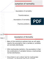 Assumption of Normality