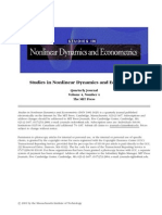 Studies in Nonlinear Dynamics and Econometrics: Quarterly Journal Volume 4, Number 4 The MIT Press