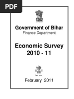 Bihar Economic-survey-2011-English - Very Important For BPSC Exam