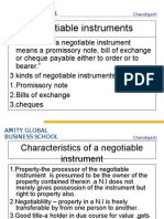 Negotiable Instruments