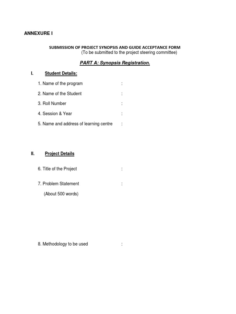 Project Report Annexure Submission Guide | PDF | Career & Growth | Business