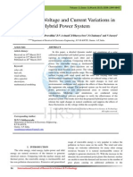 Analysis of Voltage and Current Variations in Hybrid Power System