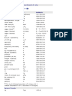 Conversion To SI Units, Conversion Factors