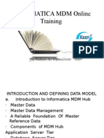 Informatica MDM Online Training