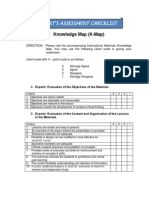 Expert's Assessment Checklist