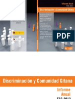 Discriminación y Comunidad Gitana - INFORME 2013