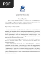 Variação linguística