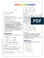 Modul Pertidaksamaan Kuadrat