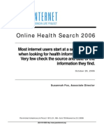 Online Health Search 2006