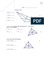 Geometry 5.1-3 Quiz Name - Hamilton Name Each of The Following With Respect To Abc