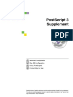 Postscript 3 Supplement: Windows Configuration Mac Os Configuration Using Postscript 3 Printer Utility For Mac