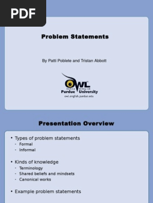 Problem Statement