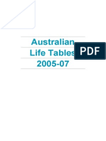 Australian Life Tables 2005-07