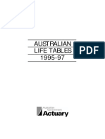 Australian Life Tables 1995-97